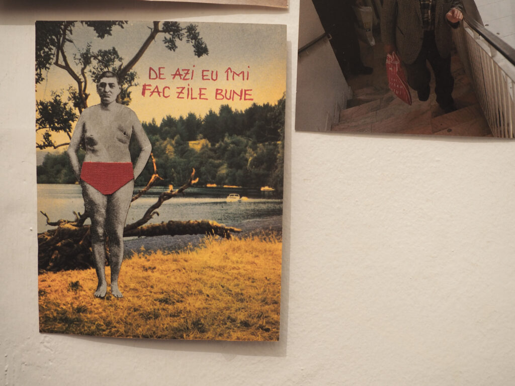 Colaj cu scris „de azi eu îmi fac zile bune”